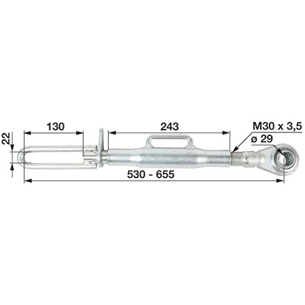 Stabilisator passend für Steyr Schleppertypen: 8060, 8070, 8080, 8090 in Top Qualität