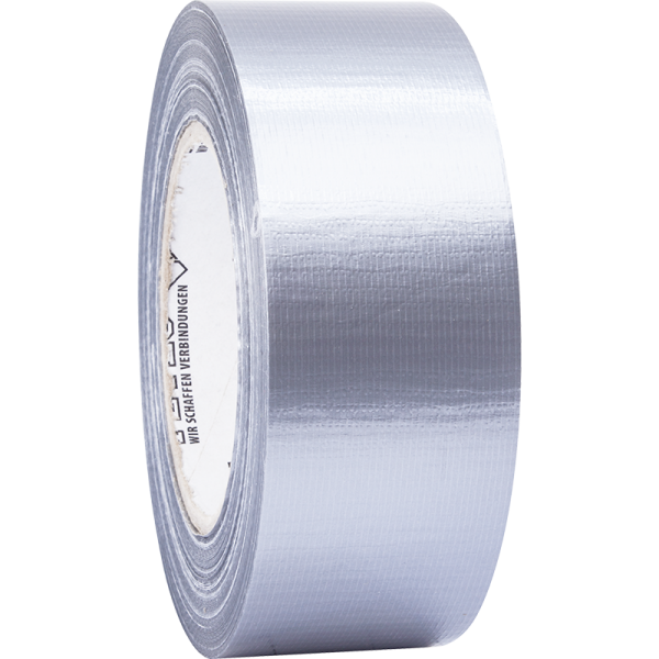 Uni- Gewebeband der Marke PETEC Farbe Silber 50m x 48mm