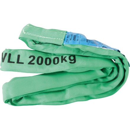 Rundschlinge Farbe grün Belastbarkeit bis 2To. verschiedene Längen
